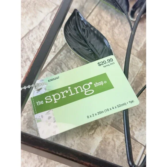 NWT Metal Flower Wall Decor 2 Flowers Outdoor Inside Art Backyard Decorations - Picture 5 of 6